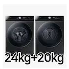 [세탁기 건조기 스태킹키트] 삼성전자 비스포크 그랑데 AI WF24A9500KV +  DV20A9740CV